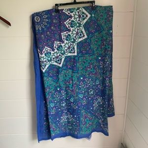 Mandala tapestry w/ elephants